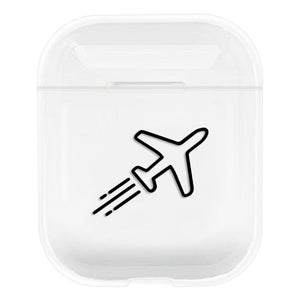 Stick Figure Mapping Transparent Protective Case For AirPods 1 / 2