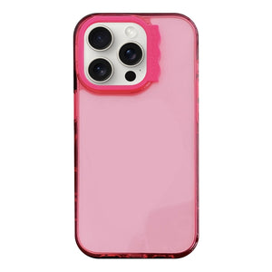 For iPhone 15 Pro Colorful Wavy Circle PC Hybrid TPU Phone Case