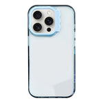 For iPhone 15 Pro Colorful Wavy Circle PC Hybrid TPU Phone Case