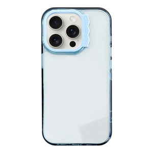 For iPhone 15 Pro Max Colorful Wavy Circle PC Hybrid TPU Phone Case